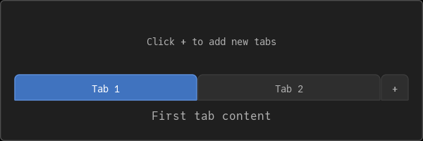 Fixed Width Tabs