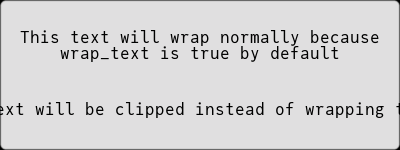 Text clipping vs wrapping