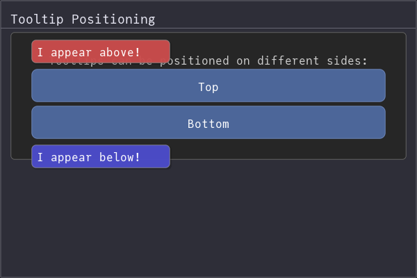 Positioned Tooltips