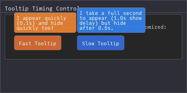 Tooltip Timing