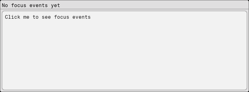 TextBox Focus/Blur Events