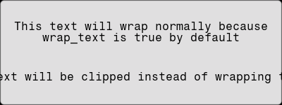 Text clipping vs wrapping