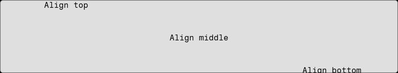 Text vertical alignment